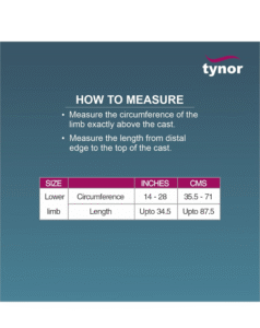 TYNOR Cast Cover Leg, White, Universal Size