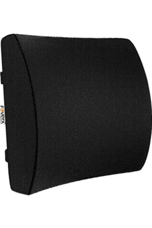 FOVERA Orthopedic Lumbar Support Memory Foam Back Rest Pillow - Designed for Back Pain Relief | Ideal Back Support Pillow for Computer/Office Chair