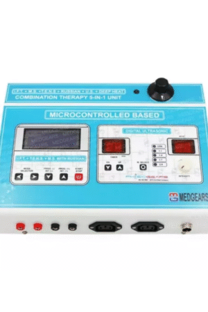 Medgears Physiotherapy 5 In 1 Therapy Machine | Combination: IFT + Muscle Stimulator + Tens + Ultrasound Deep + Heat Machine for Electrotherapy