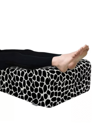 Metron Wedge Pillow for Leg Elevation | Leg Rest Elevating Pillow for Sleeping Reading Post Surgery Injury Relieve | Back Hip Knee Pain Improve Blood Circulation & Reduce Swelling | Size 19x18x7 Inches
