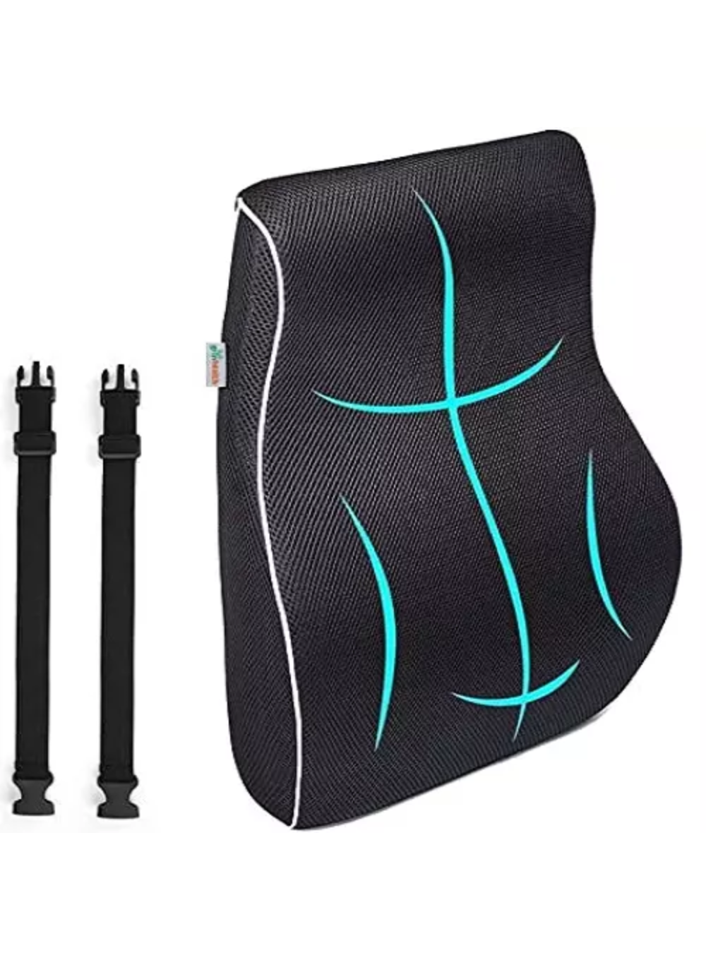 Grin Health SitRight Ergonomic Back Support Memory Foam Backrest Pillow