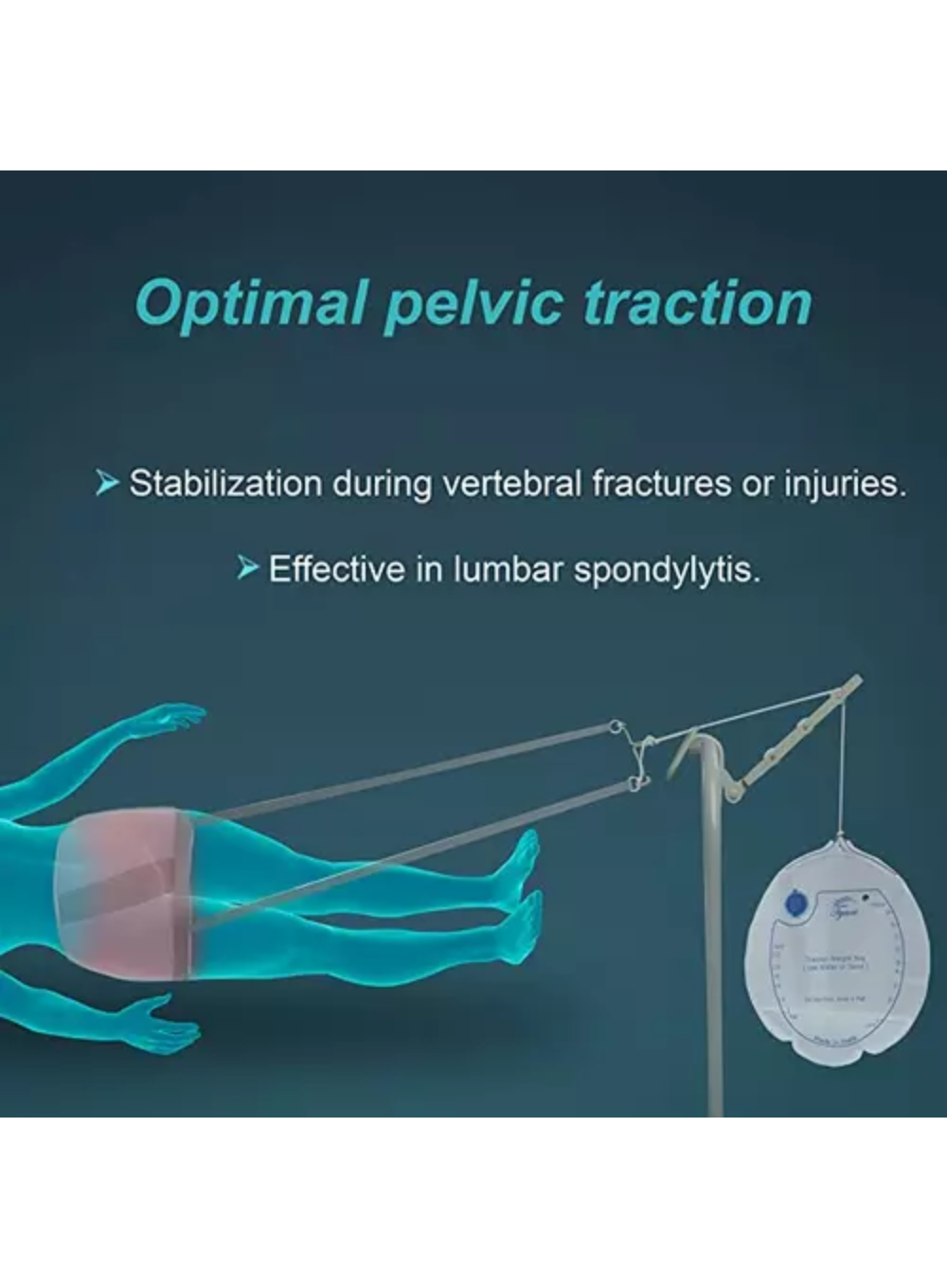 Tynor Pelvic Traction Belt, Grey, | Size-Large