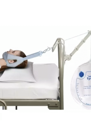 Tynor G-26 Cervical Traction Kit (Sleeping) with Weight Bag - Universal Size | Grey Color Sleeping Cervical Traction Kit