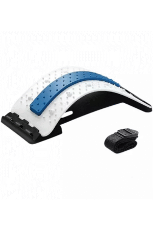 Kossto Back Stretcher Device for Bed, Chair & Car With straps | Multi-Level Lumbar Support spine Board for Lower and Upper back Muscle