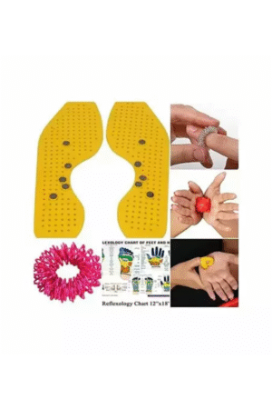 Perfect Magnets - Magnetic and Acupressure Sole with Power Ball Thumb Su-Jok Ring and Reflexology Chart