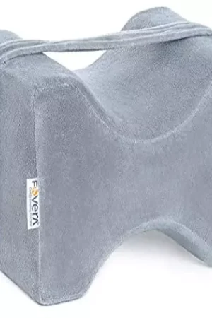 FOVERA Memory Foam Pillow for Knee Side Sleeper | Orthopedic Knee Pillow for Sciatica, Knee Joints, Pregnancy, Hip Pain-Keeps Knees Separated & Aligns Spine, Legs & Hips