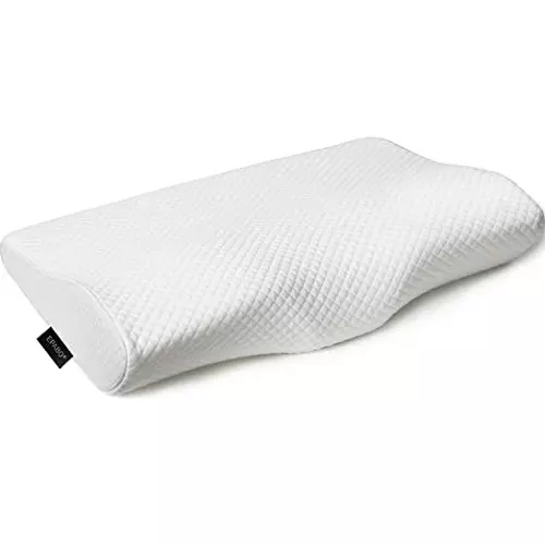 EPABO Contour Memory Foam Pillow Orthopedic Cervical Pillow for Neck Pain | Cervical Pillow for Side Sleepers, Back and Stomach Sleepers - Queen Size